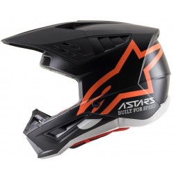 Alpinestars Capacete S-M5  Preto/Laranja Matte