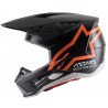 Alpinestars Capacete S-M5  Preto/Laranja Matte