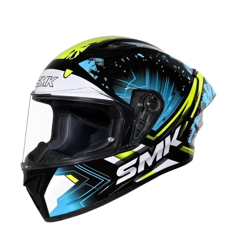 Smk Capacete Stellar Sport Flare Gl254.M  Azul/Amarelo